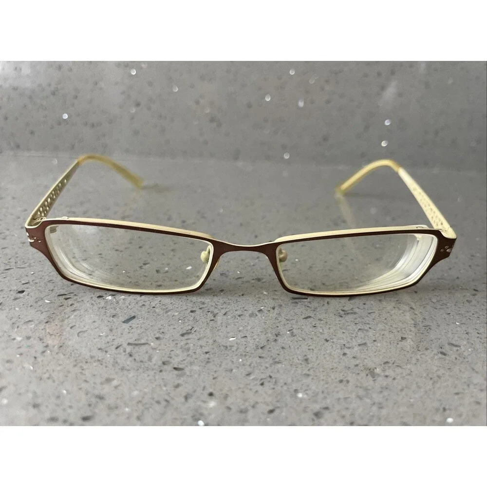 Bellagio B424 C-02 48-18-135 Metal Bronze Brown Full Rim Eyeglasses Frames ONLY
